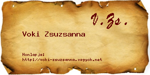 Voki Zsuzsanna névjegykártya