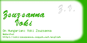 zsuzsanna voki business card